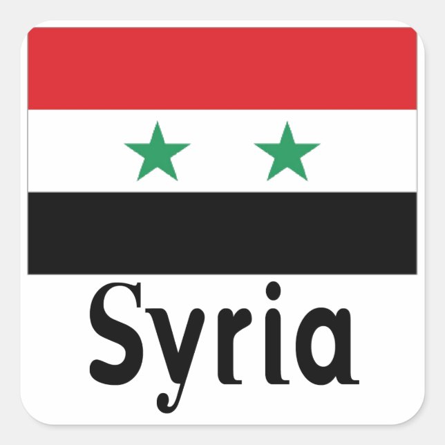 Sticker Carré Syrie (Devant)