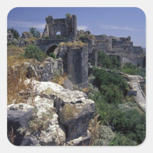 Sticker Carré Syrie, Château de Marqab, Château des Croisés situ