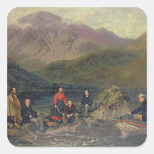Sticker Carré T7833 Pêche à Haweswater