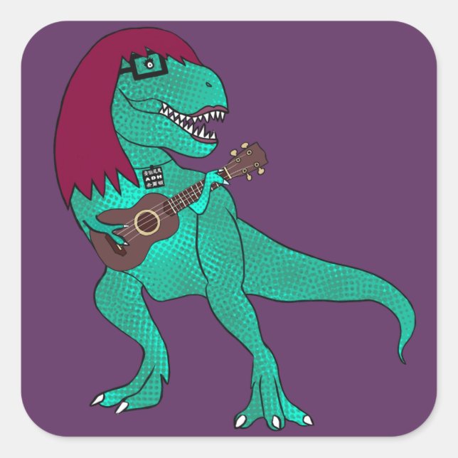 Sticker Carré T-Rex ADH (Devant)