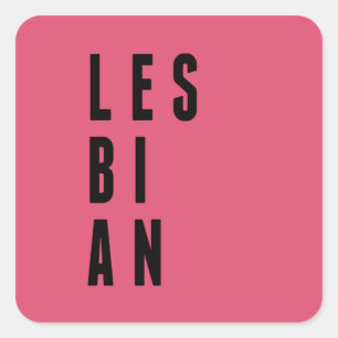 Sticker Carré T-Shirt LES-BI-AN