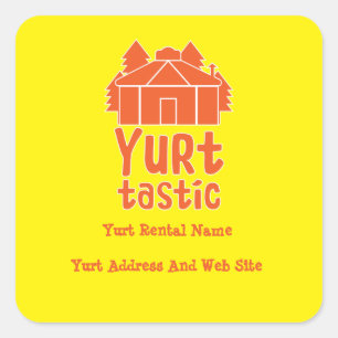 Sticker Carré T-Shirt Vie Et Vacances De Yurt