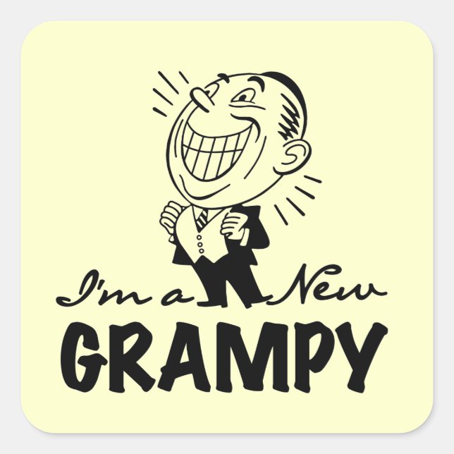 Sticker Carré T-shirts et cadeaux Grampy (Devant)