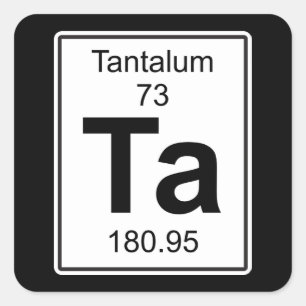 Sticker Carré Ta - Tantalum