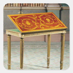 Sticker Carré Table de carte, c.1770