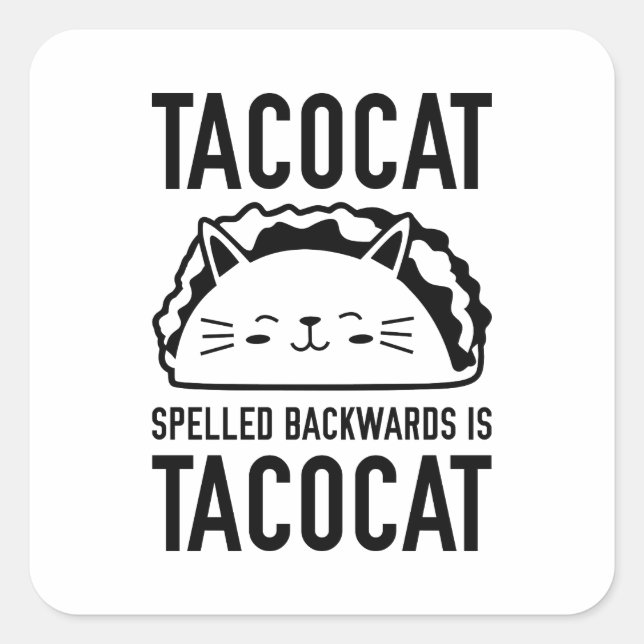 Sticker Carré Tacocat (Devant)