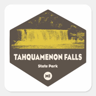 Sticker Carré Tahquamenon Falls State Park Michigan