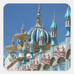 Sticker Carré Taj Mahal Atlantic City Building Façade