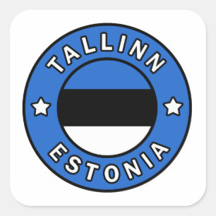 Sticker Carré Tallinn Estonie