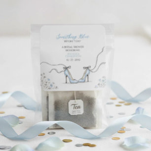 Sticker Carré Talons Bleus Clair Cadeau de Mariage