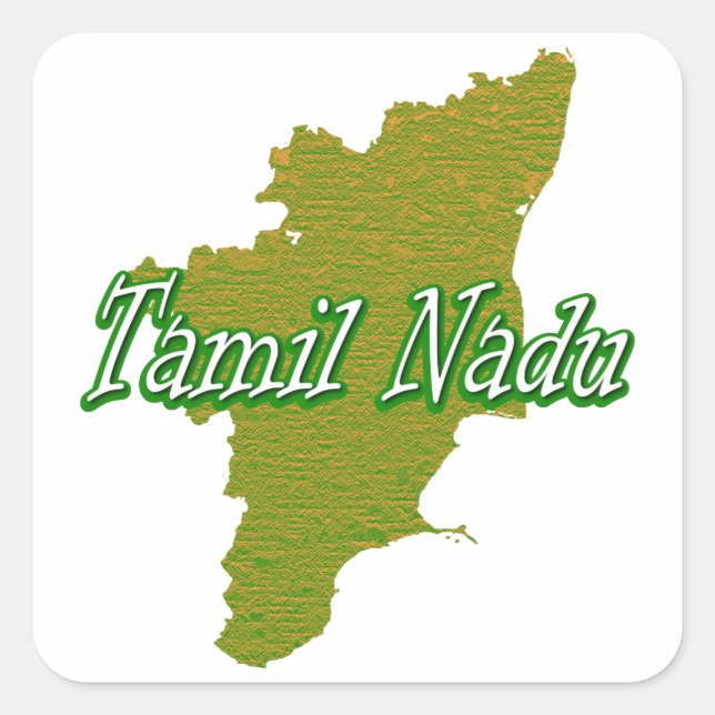 Sticker Carré Tamil Nadu (Devant)