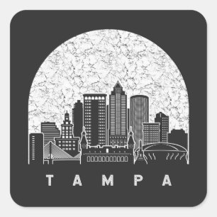 Sticker Carré Tampa Floride