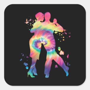 Sticker Carré Tango Argentino Danser Milonga Vals