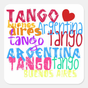 Sticker Carré tango de Buenos Aires