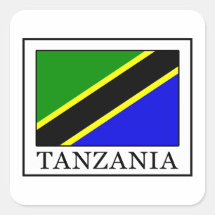 Sticker Carré Tanzanie