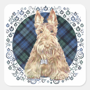 Sticker Carré Tartan Black Watch