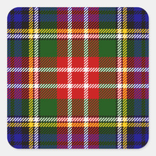 Sticker Carré Tartan de Christie de clan