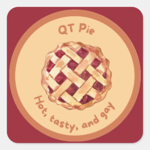 Sticker Carré Tarte (cutiépie)