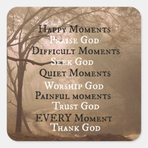 Sticker Carré Taux de Praise God