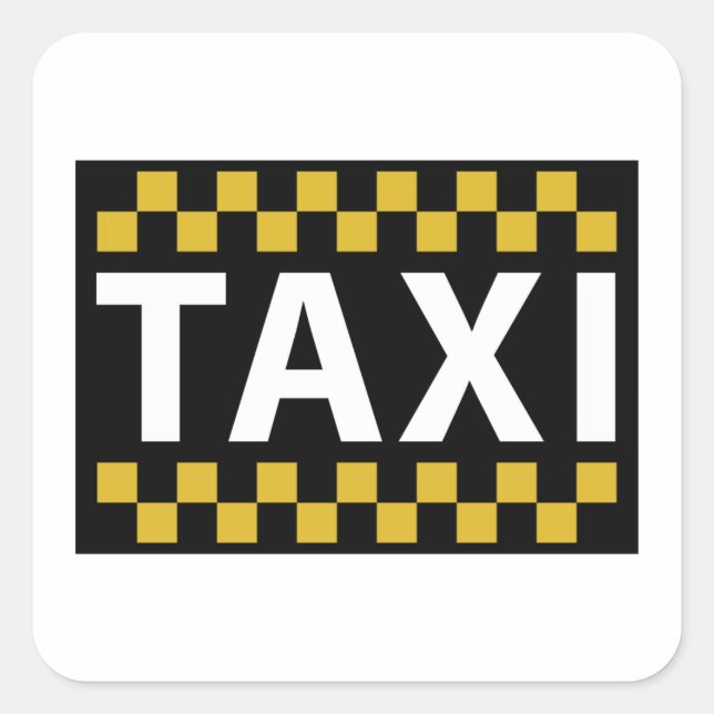 Sticker Carré Taxi (Devant)