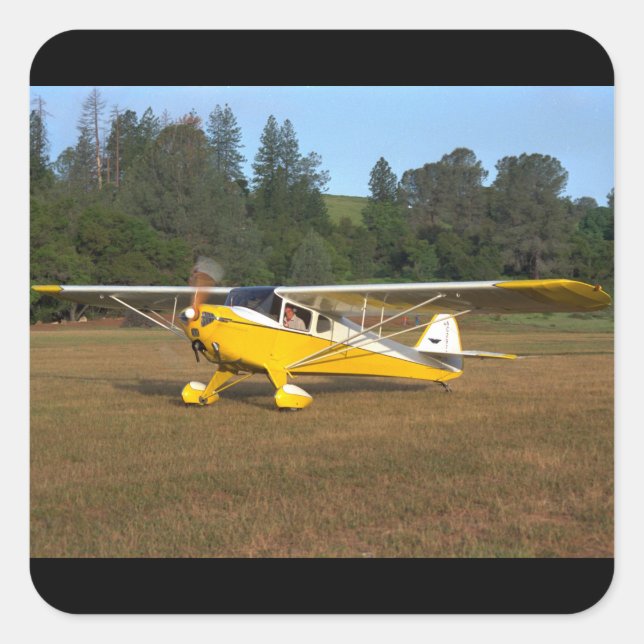 Sticker Carré Taylorcraft, BC-12, 1941_Aviation classique (Devant)