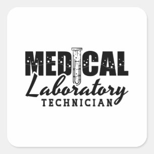 Sticker Carré Technician Docteur Lab Tech