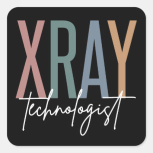 Sticker Carré Technologue en radiographie de Xray Tech Cadeaux m