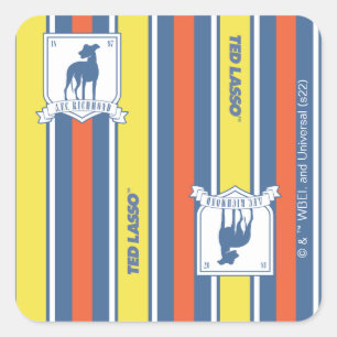 Sticker Carré Ted Lasso   AFC Richmond Logo Motif de bande