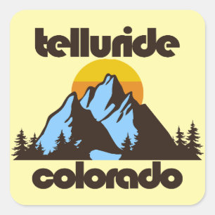 Sticker Carré Telluride, Colorado