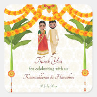 Telugu Tamil mariage marigolds bananier