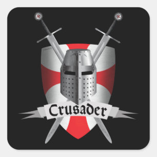 Sticker Carré Templar - bras de croisé