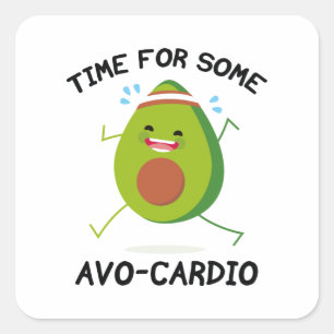 Sticker Carré Temps Pour Certains Avo-Cardio
