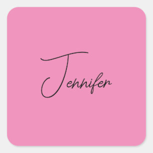 Sticker Carré Tendance Minimaliste Moderne Plaine Simple Couleur
