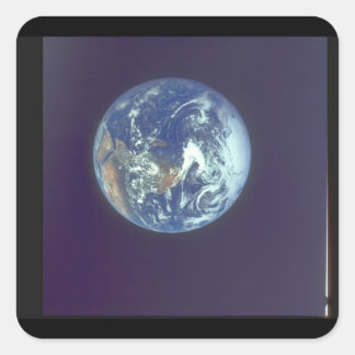 Sticker Carré Terre. (terre ; planète_espace