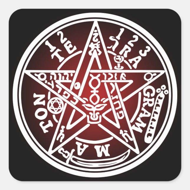STICKER CARRÉ TETRAGRAMMATON 01 (Devant)