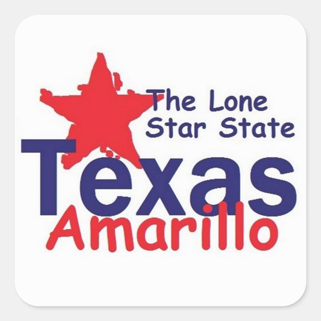 STICKER CARRÉ TEXAS (Devant)