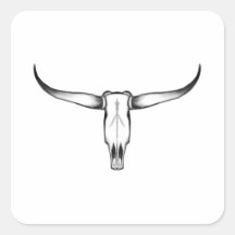 Texas Longhorn Coussin crâne