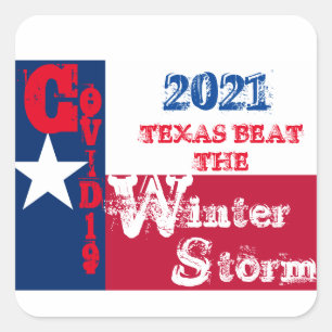 STICKER CARRÉ TEXAS ROCKS