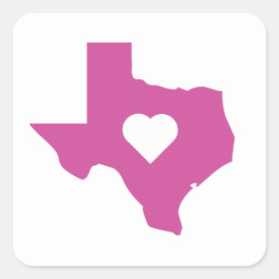 Sticker Carré Texas rose