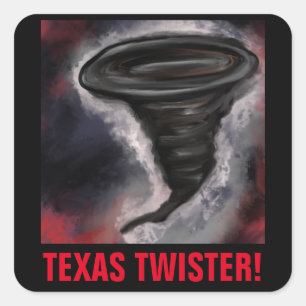 STICKER CARRÉ TEXAS TWISTER