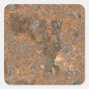 Sticker Carré Texture métallique rouillée