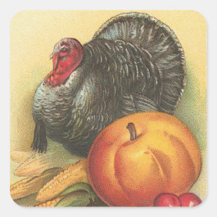 Sticker Carré Thanksgiving