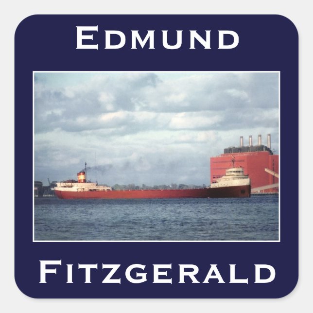 Sticker Carré The Edmund Fitzgerald (Devant)
