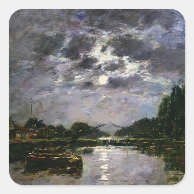 Sticker Carré The Effect of the Moon, 1891 (Devant)