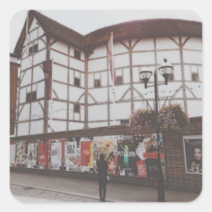 Sticker Carré The Globe Theatre - Londres - Royaume-Uni