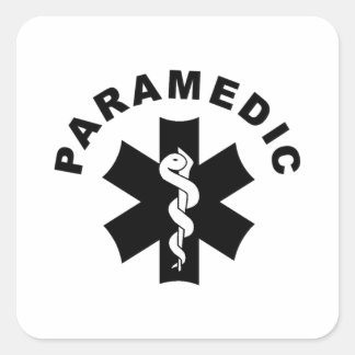 Sticker Carré Théème de Paramedic