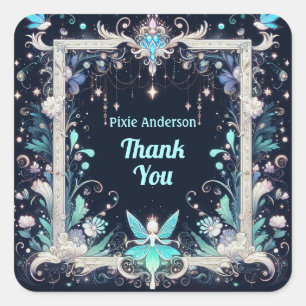 Sticker Carré Thème Fairy Fairy Party - Fairytale After Dark