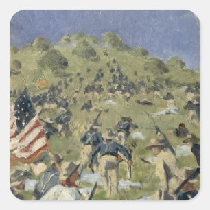 Sticker Carré Theodore Roosevelt prenant le saint Juan