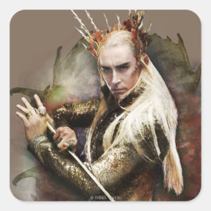 Sticker Carré Thranduil avec épée