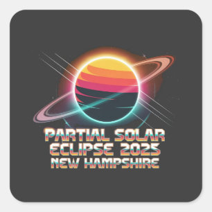 Sticker Carré Thrice in a Lifetime 2025 New Hampshire Retro